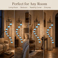 thumbnail image 5 of Angora 75 in 9-Light Turkish Moroccan Antique Multi-Head Lamps Floor Lamps with Stained Glass Mozaic Globe, 5 of 7