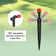 thumbnail image 4 of Uxcell 24-Pack Emisores de Riego por Goteo, Flujo de Agua Ajustable de 360 Grados 8 Agujeros para Tubos de 1/4" [Rojo, Goteo], 4 of 6