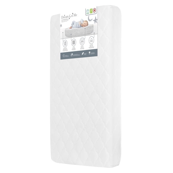 Dream On Me Safe Sleep Crib and Toddler Mattress