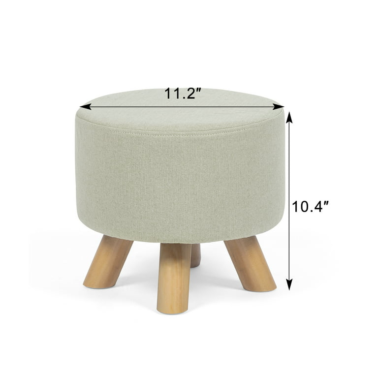 viewcare Foot Stools Ottoman, Small Foot Stool Ottoman, and Footstool,  Wooden Foot Stool, Sofa Footrest Extra Seating for Living Room Entryway  Office
