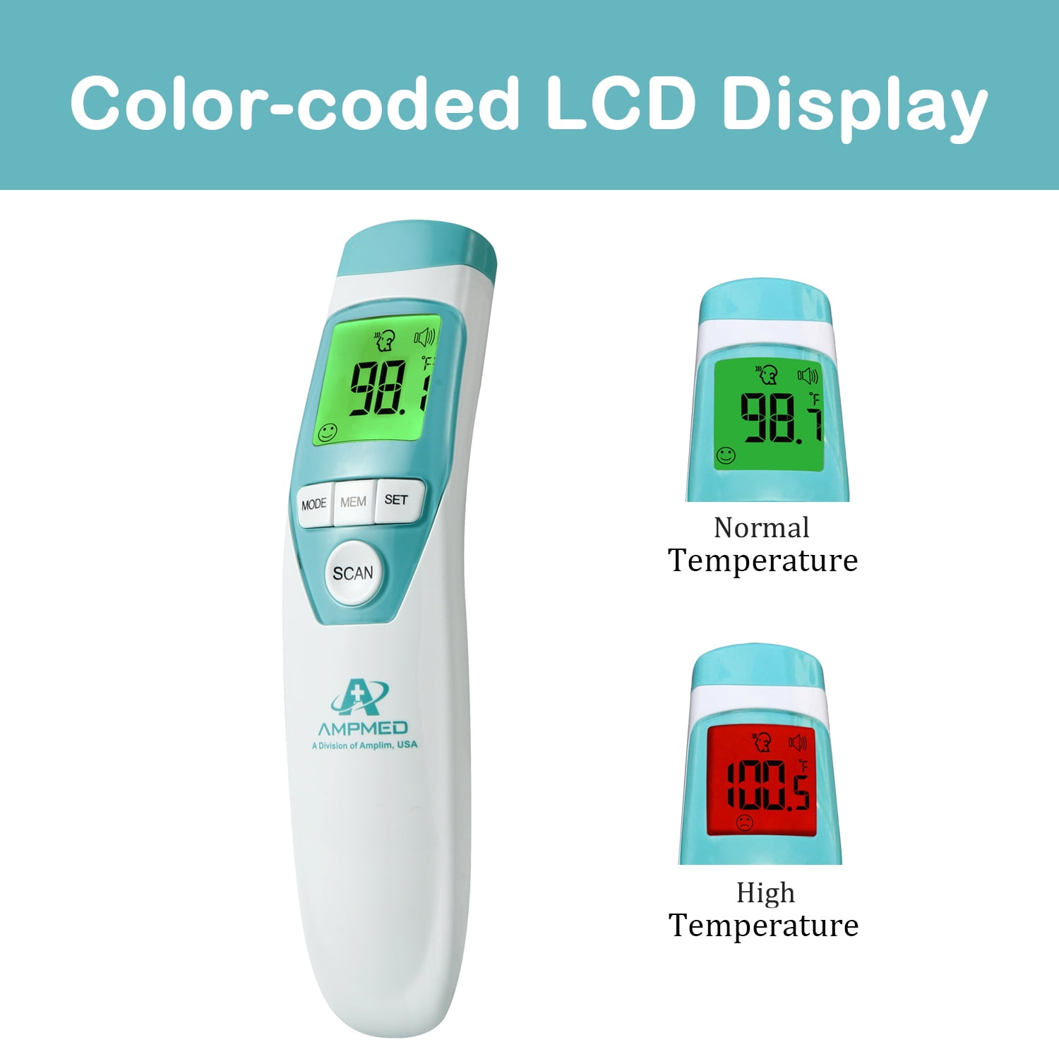 NEW Infrared Thermometer Medical Use Light LCD Screen 1s Temperature Measurement 