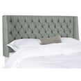thumbnail image 2 of SAFAVIEH London Retro Winged Tufted Headboard with Flat Nail Heads, Full, Grey, 2 of 4