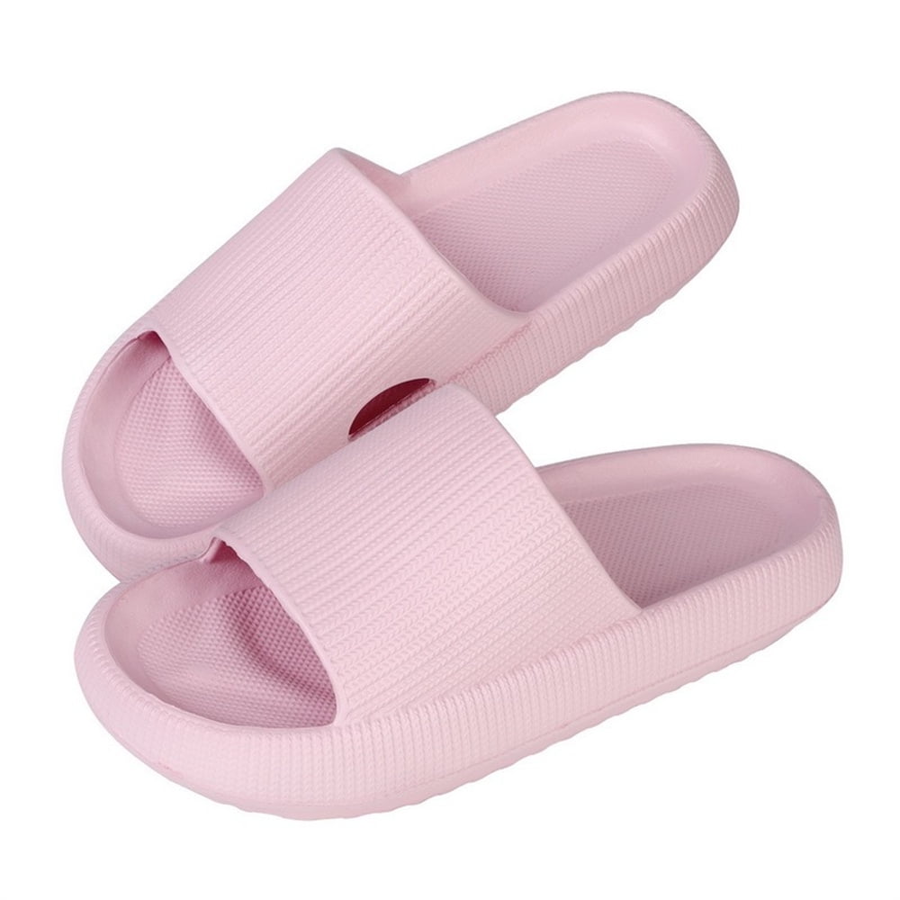 Super Soft Women's Non-Slip Bathing Shoes Wedge Slippers Soft Slippers ...