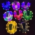 thumbnail image 3 of Toudaret LED Cowboy Hat Light Up Glitter Cowboy Hat with Sunglasses Sequin Space Cowgirl Hat for Women Men Costume, 3 of 8