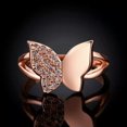 thumbnail image 4 of QQTDFG 18K Rose Gold Plated Fashion Ring AAA Zirconia Women Butterfly B247-18K Rose Gold Plated-8, 4 of 7