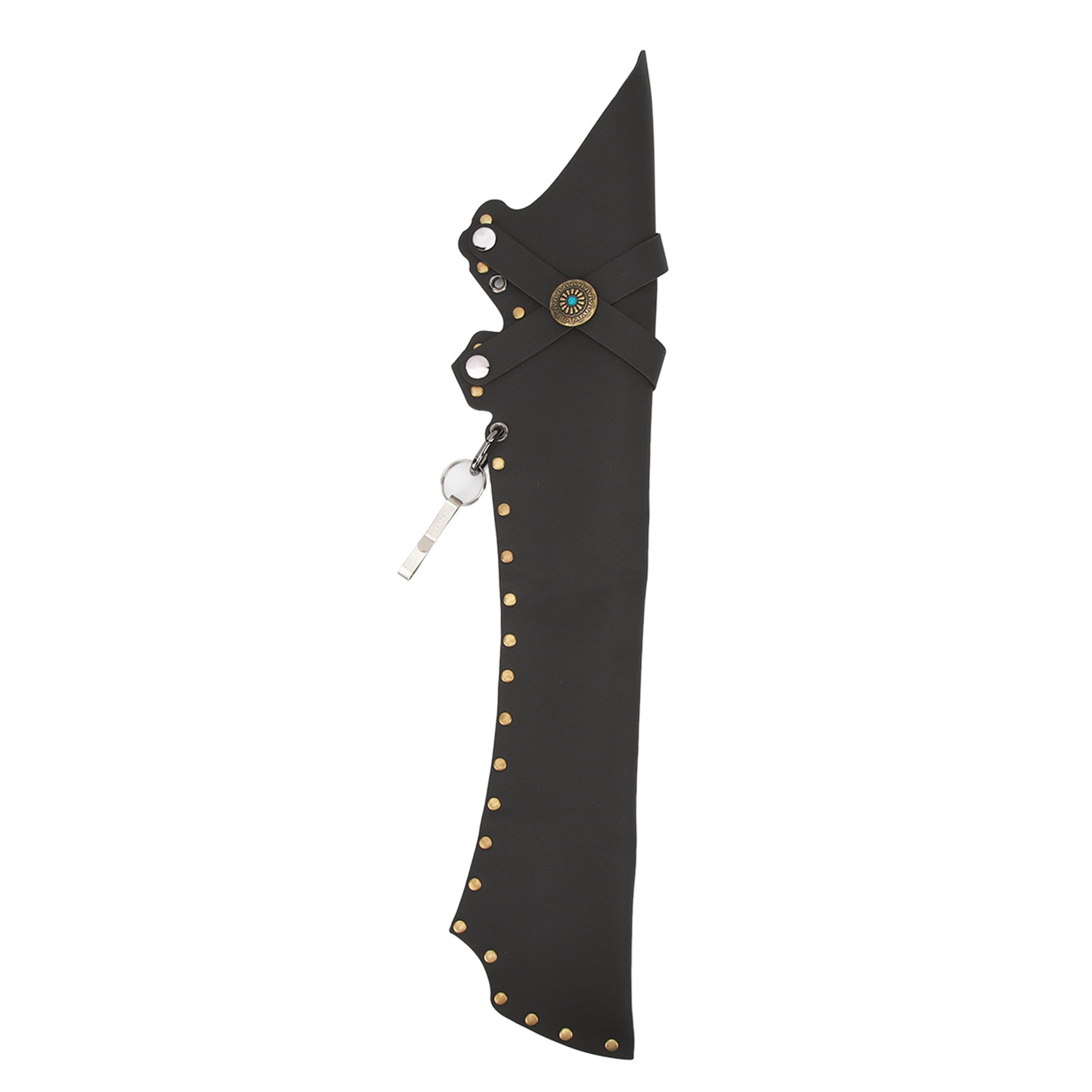 ANCIEN CARQUOIS PORTE FLECHES ARCHER EN BOIS ET CUIR