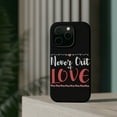 thumbnail image 4 of DistinctInk Tough Case for Apple iPhone 15 PRO (6.1" Screen), Compatible with MagSafe Charging - Never Out Of Love, 4 of 6