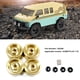 thumbnail image 4 of Ounissouiy Adaptador de cubo de rueda de contrapeso de latón, 4 piezas, para HOBBY PLUS 1/18 CR-18P Rock Van CR-18P Rock Van Kits de construcción modelo, 4 of 6