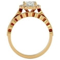 thumbnail image 3 of SuperJeweler 2 Carat Oval Shape Moissanite Bridal Set In 14 Karat Yellow Gold For Women, 3 of 6