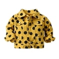 thumbnail image 2 of ATOGUTA Boys' Winter Jacket Denim Jackets Classic Basic Button Down Coat Kids' Outwear Yellow, Size 3M-6, 2 of 6