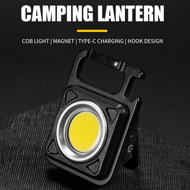 Luz De Trabajo Mini linterna llavero luz bolsillo sacacorchos para acampar al aire libre pesca
