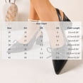 thumbnail image 3 of YTCAMLO Chunky Slingback Heels for Women, Fashion Pointed Toe Bow Tie Block Heel Pumps, Office Wedding Party Dress Shoes, 3 of 8