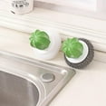 thumbnail image 4 of ICQOVD Cactus Handle Stainless Steel Wire Kitchen Bowl Cleaning Tool, 4 of 5