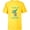 Yellow, variant on Star Wars Yoda Best Cousin Yoda Chibi Portrait Family- Short Sleeve T-Shirt for Kids - Customized-White