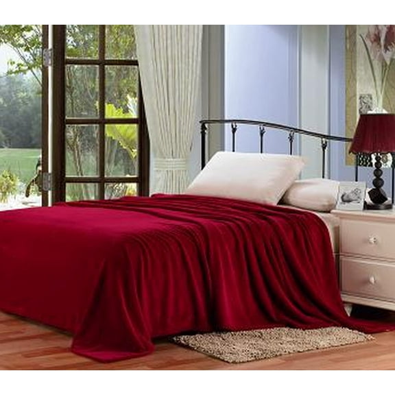 Home Essentials by Décor&More Solid Microplush Blanket