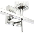 thumbnail image 4 of Woodbridge Lighting Regent Park 3Lt Glass LED Bath Light in Chrome/Swizzle, 4 of 4