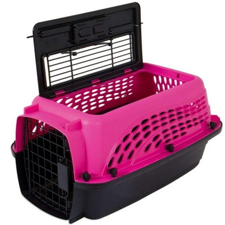 Petmate Two Door Top-Load Kennel Pink Up to 10 lbs