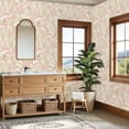 thumbnail image 4 of Peel and Stick Wallpaper Tropical Palm Leaf Blush Pink Wall Mural 23.6in x 9.8ft Self Adhesive Removable Wall Paper Renter Friendly Wallpaper for Nursery Bedroom Cabinets, 4 of 8