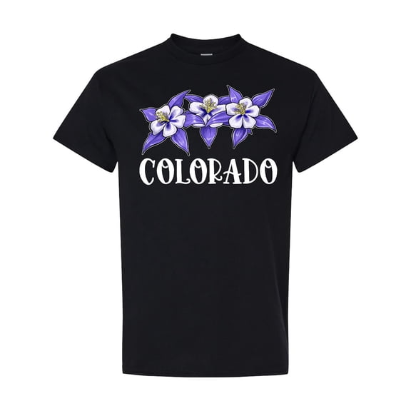 Inktastic Colorado Columbine Flowers T-Shirt