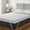 White, variant on King Size Dual Layer 4Inch Memory Foam Mattress Topper For Back Pain,3Inch Gel Memory Foam And 1Inch Removable Pillow Top Cover,(79X75X4”) Gray
