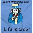 thumbnail image 2 of Uncle Sam Were Watching You USA Plus Size Crewneck Graphic Tee Shirt Brisco Brands 2X, 2 of 5