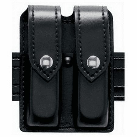 safariland 77-double handgun magazine pouch glock 19 plain black w/hidden