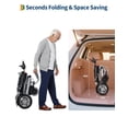 thumbnail image 7 of Electric Wheelchair for Adults, 30 Miles Long Travel Range with 2 PCs 12Ah 24V Battery,Ultra Lightweight & Foldable, 330 LB Large Capacity, All Terrain Electric Mobility Chair & Airline Approved, 7 of 7