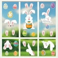 thumbnail image 4 of SLYNSHome Easter Sticker Wall Decals Peel and Stick Cute Bunny Eggs Rabbit Wall Paper Stickers Window Clings for Spring Home Party Door Toilet Decoration, 4 of 6