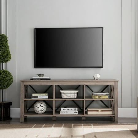 Camden&Wells - Sawyer TV Stand for TVs up to 65" - Gray Oak