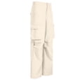 thumbnail image 5 of MELDVDIB Womens Cargo Pants Relaxed Button Waist Full-Length Wide Leg Pant Fashion Casual Solid Color Pants with Pockets Beige S, 5 of 7