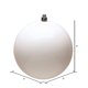 thumbnail image 2 of Adorno Navideño Bola Blanca Brillante Vickerman 20 cm, 2 of 2