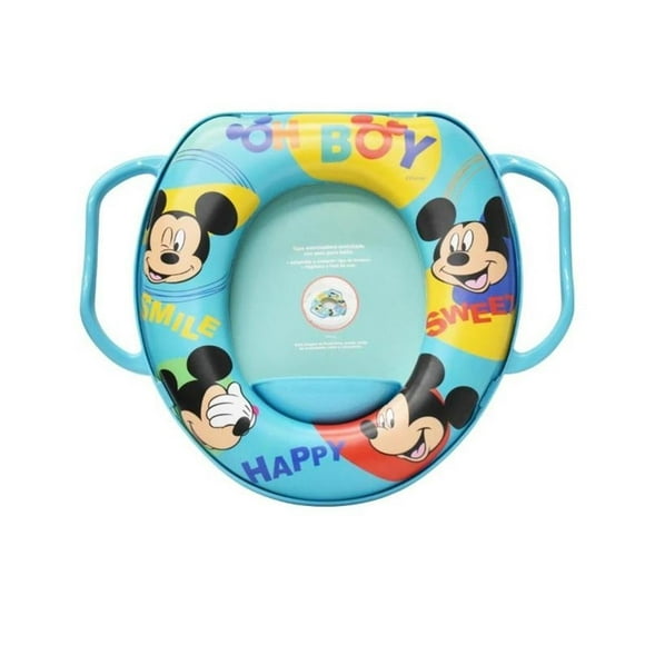 Tapa Entrenadora para Baño Acolchonada con asas Disney Mickey Para Bebé