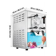 VEVORbrand Commercial Hard Ice Cream Machine Maker 20 L/H Frozen Yogurt Ice Cream LED Display MakerOpens in a new window or tab Silver