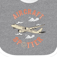 thumbnail image 4 of Inktastic Aircraft Spotter Plane Lover Boys or Girls Baby Bib, 4 of 4