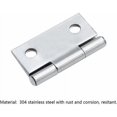 thumbnail image 4 of 30 piezas de mini bisagras de 25 a 25 mm de acero inoxidable para gabinetes, cajones, conectores de bisagras con tornillos para muebles en miniatura, cajas de madera, joyeros, gabinetes,, 4 of 5
