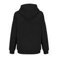 thumbnail image 3 of Game Day Sweatshirt Women with Drawstring Heart Graphic Shirts Fall Fashion Must Haves Soft Tunic Tops Cute Hoodies Workout Tops Pullover Hoodies Rugby Shirt Cozy Outfits Comfort Hoodie Black, 3 of 8