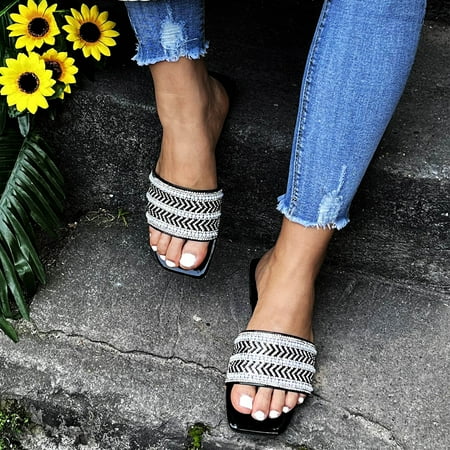 

Women s Ladies Fashion Casual Solid Open Toe Platforms Sandals Beach Shoes Black 6.1463