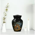 thumbnail image 6 of MUKTIVE Deer Cremation Urns for Adult Ashes Women - Black Keepsake Funeral Urns for Human Ashes Adult Man - Mini Decorative Cremation Urn for Mom & Dad - Burial Urn - 3 Inch, 6 of 7