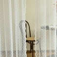 thumbnail image 6 of Vintage Sheer Lace Curtains for Bedroom Elegant Victorian Curtains for Living Room Romantic Floral Rod Pocket French Window Drapes, 2 Panels 135*230cm, 6 of 9
