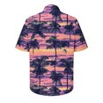 thumbnail image 4 of ZCFZJW Hawaiian Shirts for Men Big and Tall Regular Fit Casual Tropical Palm Tree Print Beach Vacation Tees Shirt Summer Short Sleeve Button Down Graphic T-Shirt Tops Multicolor#09 XXL, 4 of 5