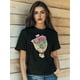 thumbnail image 1 of Camisetas con diseño gráfico para mujer, playera corta, clásico, estética, ropa de verano de los 90Women's Valentine's Day Flowers Love Retro Print T-Shirt Fashion Short Sleeve Round-Neck Slm Fit T, 1 of 6
