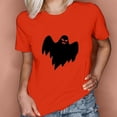 thumbnail image 2 of Camiseta estampada informal de Halloween para mujer, cuello redondo, manga corta, Tops Fridja  gope3756, 2 of 9