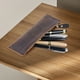 thumbnail image 1 of Estuche de pluma estilográfica, estuche de cuero PU, bolsillo para brochas de maquillaje, soporte para bolígrafo, bolso para artistas, hogar, oficina, Café BLESIY Porta bolígrafos, 1 of 8