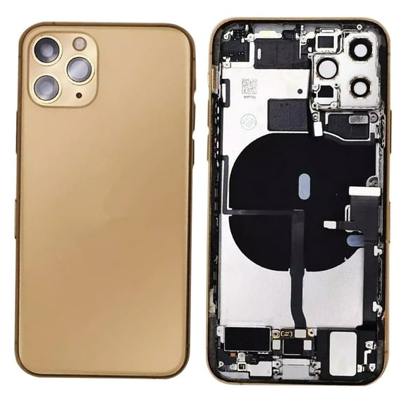 Replacement Battery Back Housing With Parts Compatible With Apple iPhone 11 Pro (A2160) - Gold