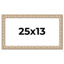 25x13 Frame White Real Wood Picture Frame Width 1.5 inches | Interior Frame Depth 0.5 inches |