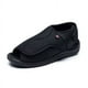 thumbnail image 1 of Sandalias de hombre con velcro negro para pies obesos, amplias y frescas, de tela, transpirables, de malla, 1 of 5