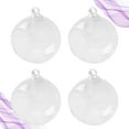 thumbnail image 3 of Miangastore 4PCS Transparent Hanging Glass Vase Ball Shape Flower Plants Terrarium Vase Flat Base Container Landscape DIY Wedding Home Decoration - 100mm, 3 of 8