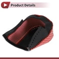 thumbnail image 4 of Cubierta de pomo de cambio antideslizante, protector de manija de cambio para Honda CR-V 15-16, cuero sintético rojo y negro, 4 of 6
