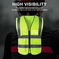 thumbnail image 4 of Chaleco Reflectante Multibolsillos Seguridad para Automóviles Trabajadores Conductores, 4 of 6