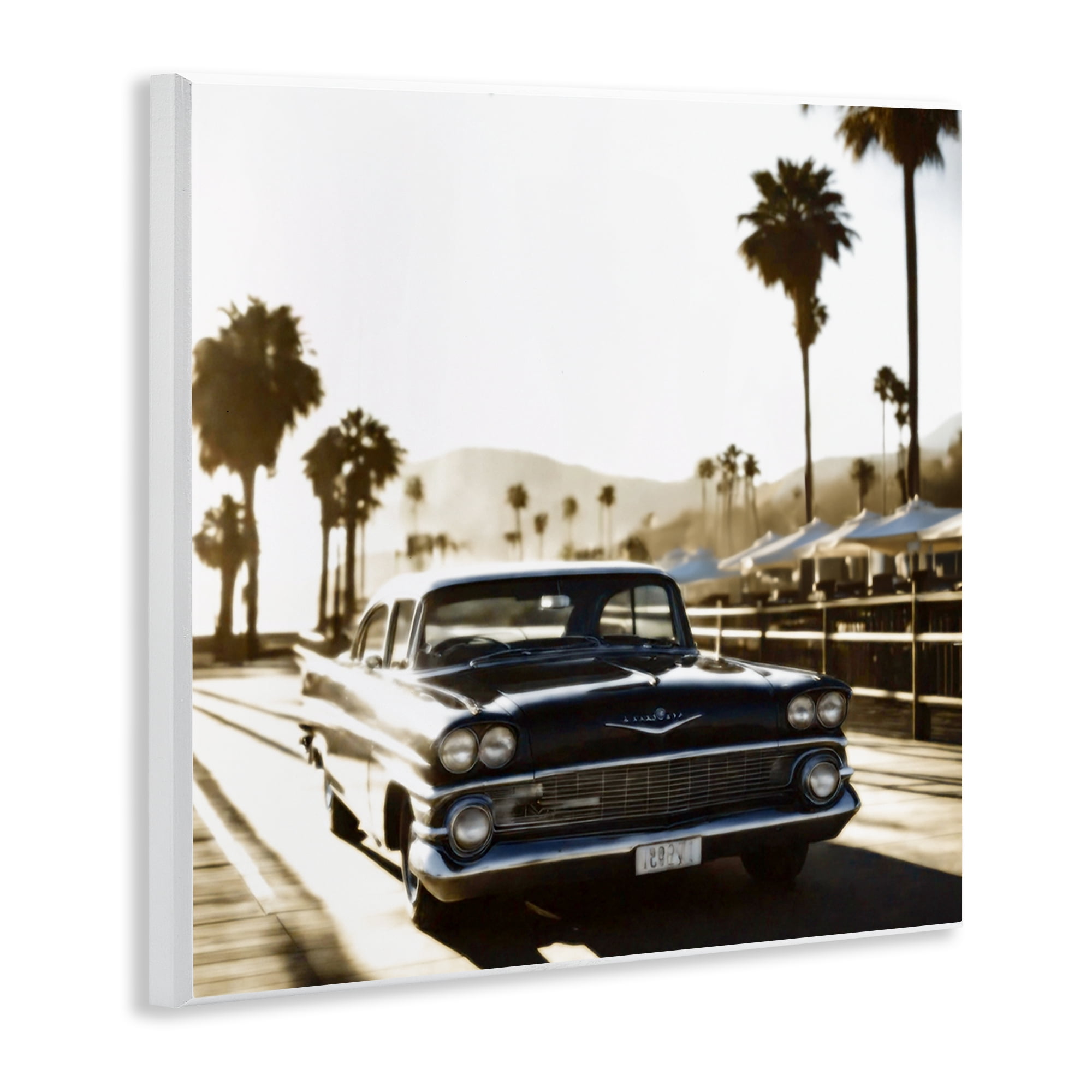 Stupell Industries Antique Car Cruising Transportation Painting Unframed Art Print Wall Art, 12 x 12